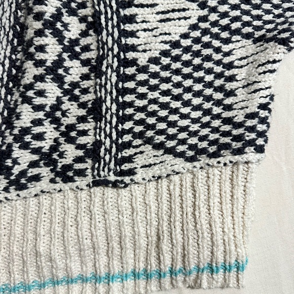 Free People Jupiter Black and Cream Cowl Neck Sweater - Picture 7 of 14